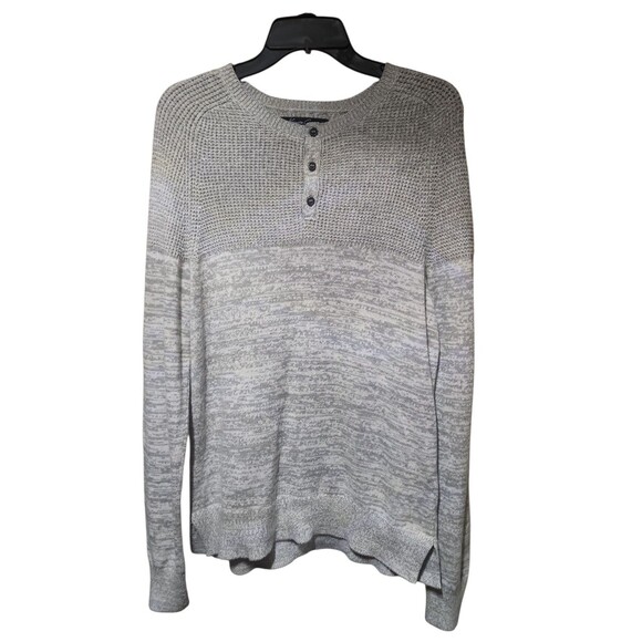 KENNETH COLE NEW YORK COTTON ACRYLIC BUTTONS FRONT MEN'S SWEATER SZ M - Picture 1 of 7